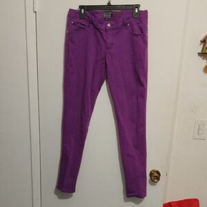 Tripp Purple Low Rise Skinny Jeans. Sz 13